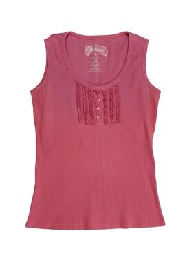 Vintage pink ribbed tank top #40